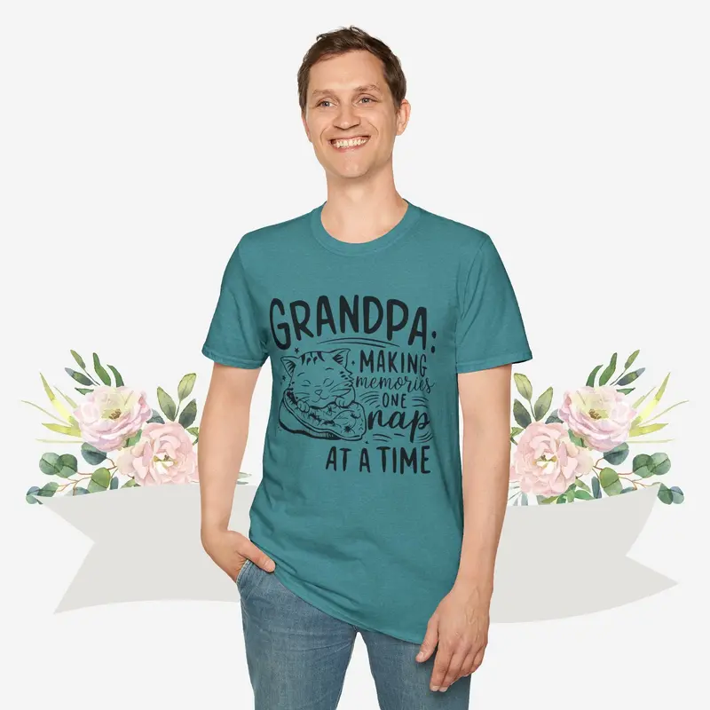 Grandpa Making Memory Cotton Men Tee 24