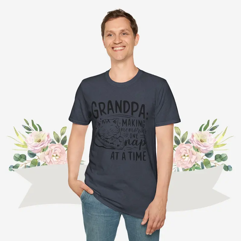 Grandpa Making Memory Cotton Men Tee 26