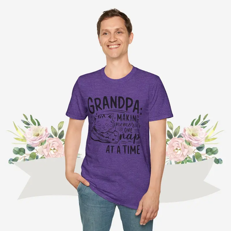 Grandpa Making Memory Cotton Men Tee 27
