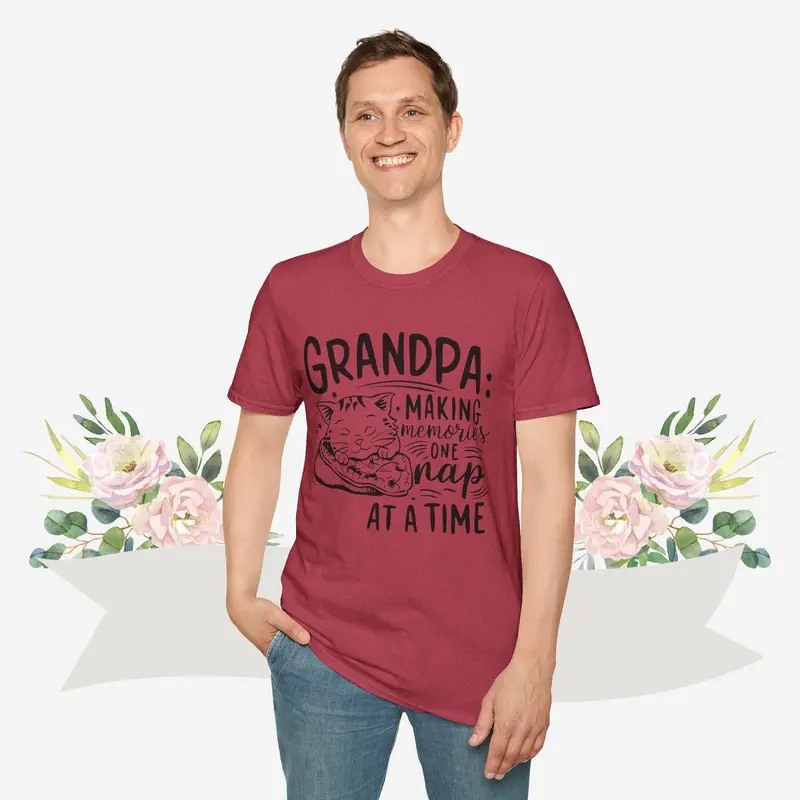 Grandpa Making Memory Cotton Men Tee 29