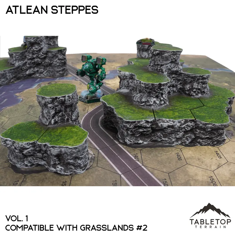 Grasslands #2 Compatible Map Hill Sets - Atlean Steppes 1