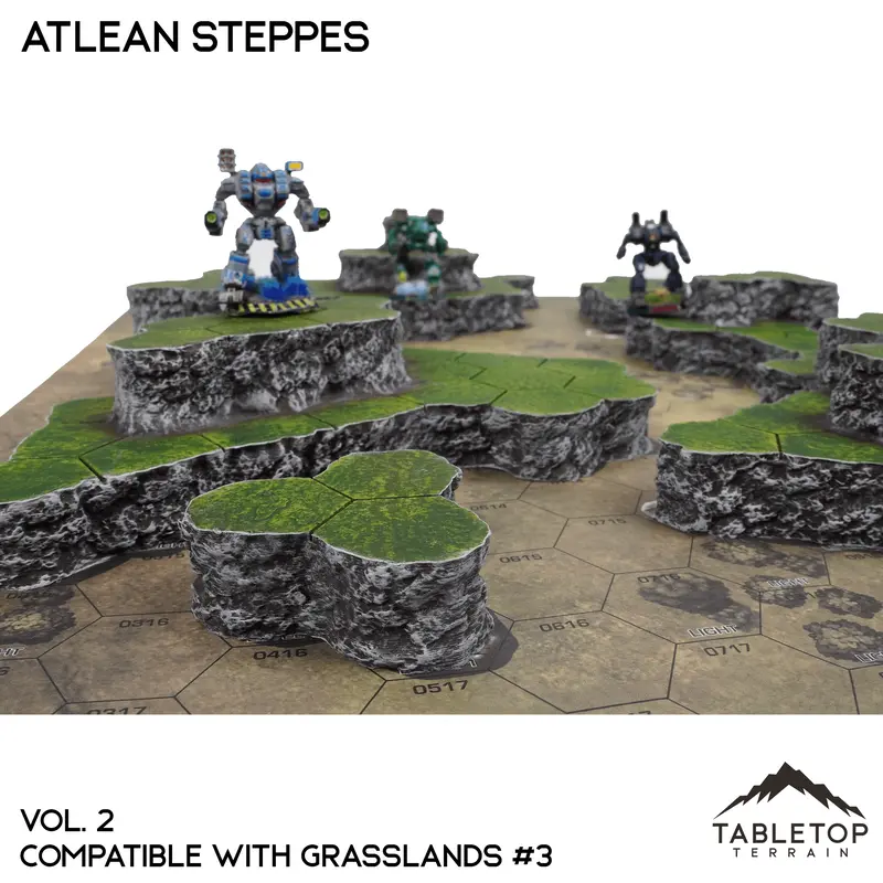 Grasslands #3 Compatible Map Hill Sets - Atlean Steppes 1