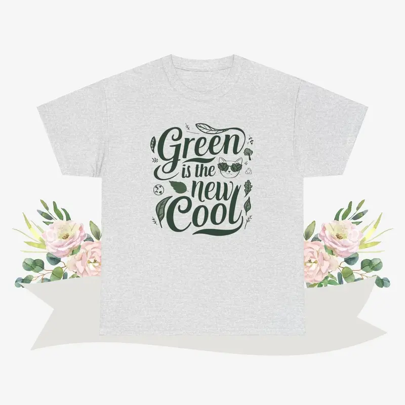 Green Is The New Cool Cotton Crew Neck Tshirt 11