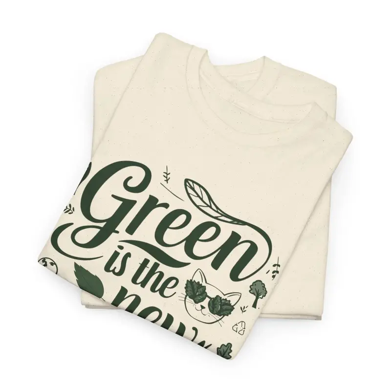 Green Is The New Cool Cotton Crew Neck Tshirt 8