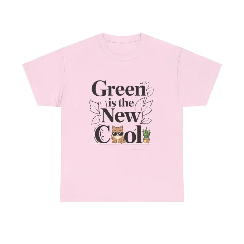 Green Is The New Cool Cotton T-Shirt 6
