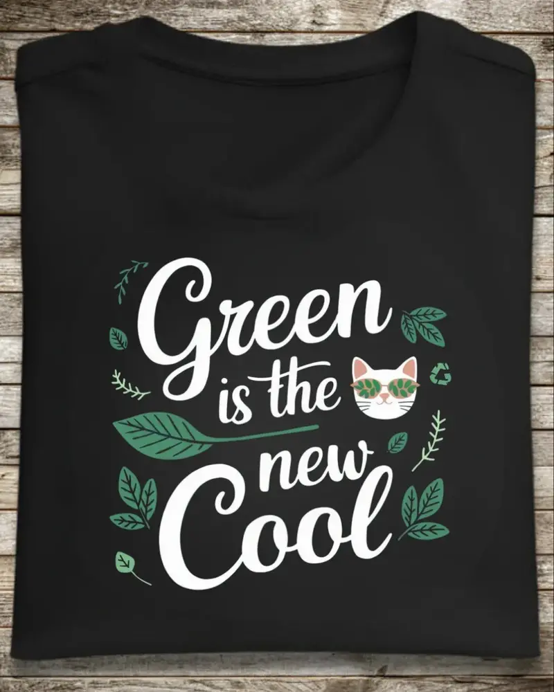Green Is The New Cool Nature Cotton Tee 1