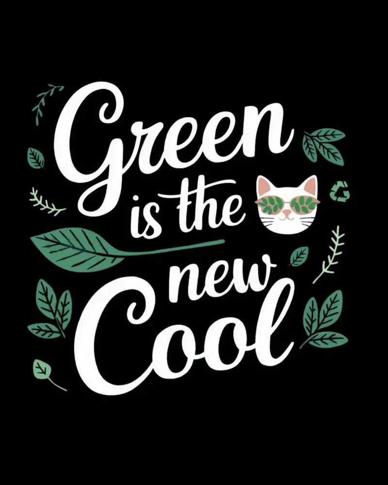 Green Is The New Cool Nature Cotton Tee 2
