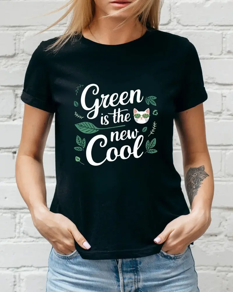 Green Is The New Cool Nature Cotton Tee 4