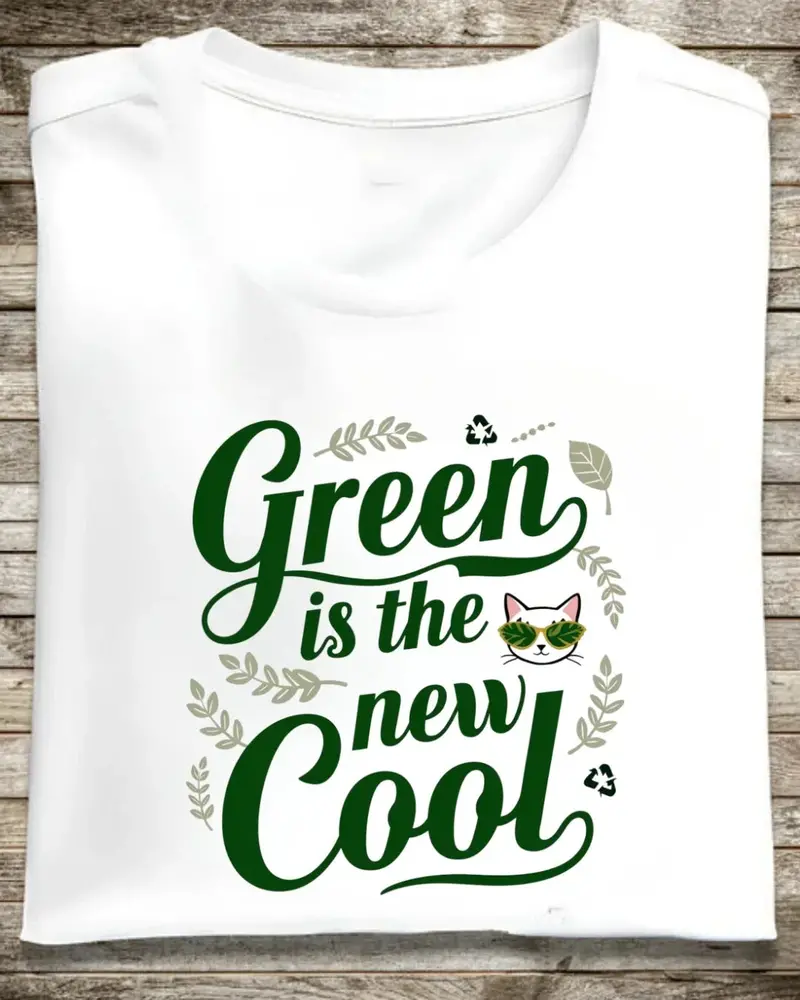 Green Is The New Cool T-Shirt 1