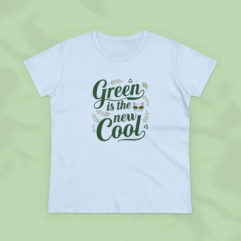Green Is The New Cool Women Cotton Tees 15