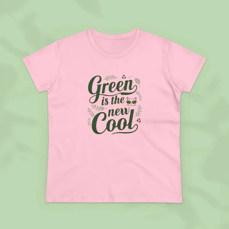 Green Is The New Cool Women Cotton Tees 9