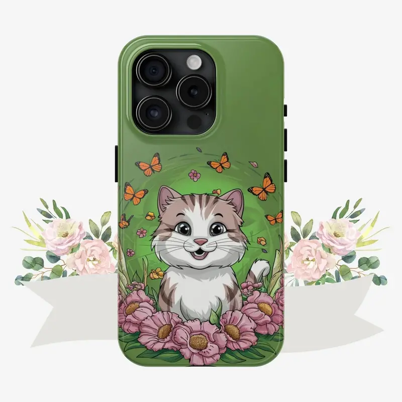 Green Mewsic Tough Case 19