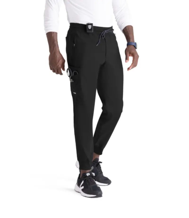 Grey's Anatomy Men's Murphy 5-Pocket Jogger Zip-Fly Scrub Pant 1