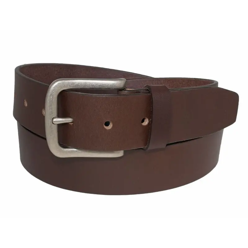 Grizzly 38Mm Strap Belt With Antique Nickel Harness Buckle - Brown 1
