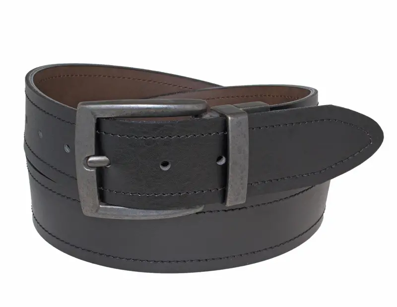 Grizzly 40Mm Sewn Reversible Belt W/A. Black Harness Buckle 1