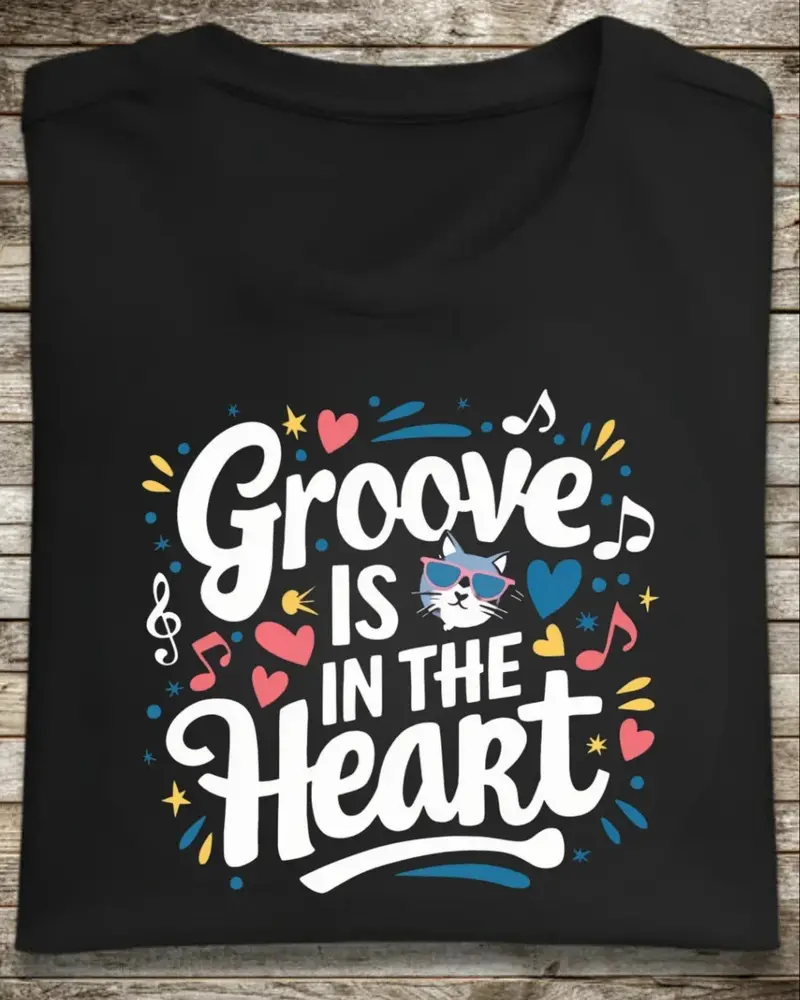 Groove In The Heart Cotton T-Shirt 1