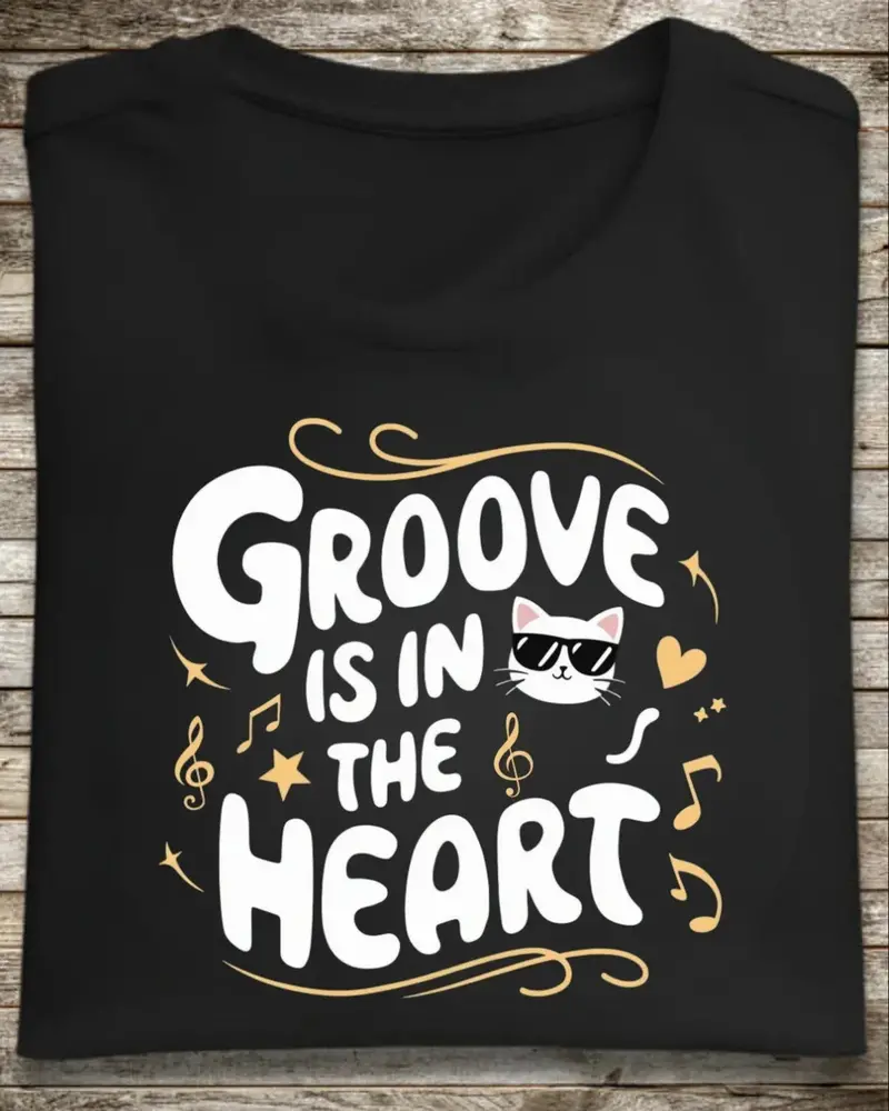 Groove In The Heart Cotton T-Shirt 1