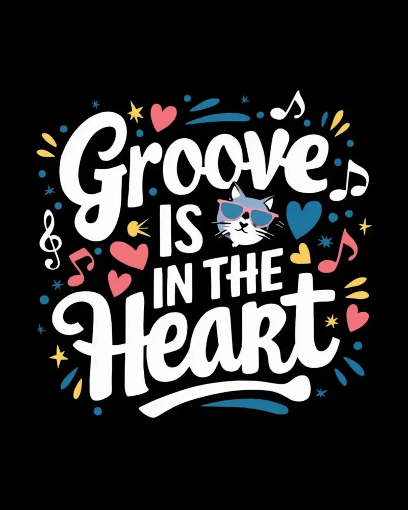 Groove In The Heart Cotton T-Shirt 2