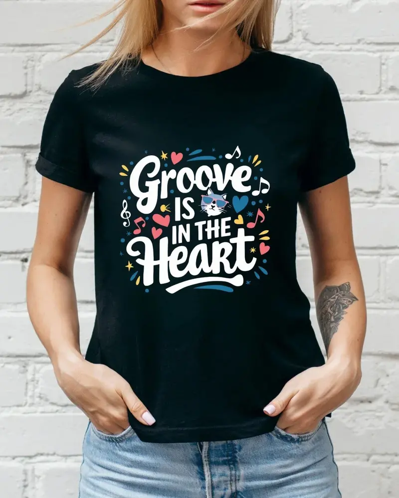 Groove In The Heart Cotton T-Shirt 3