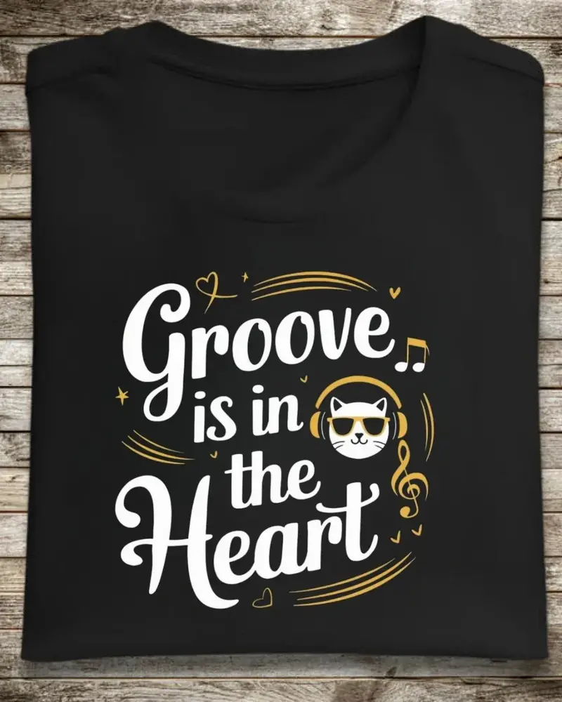 Groove In The Heart Cotton Tshirts 1