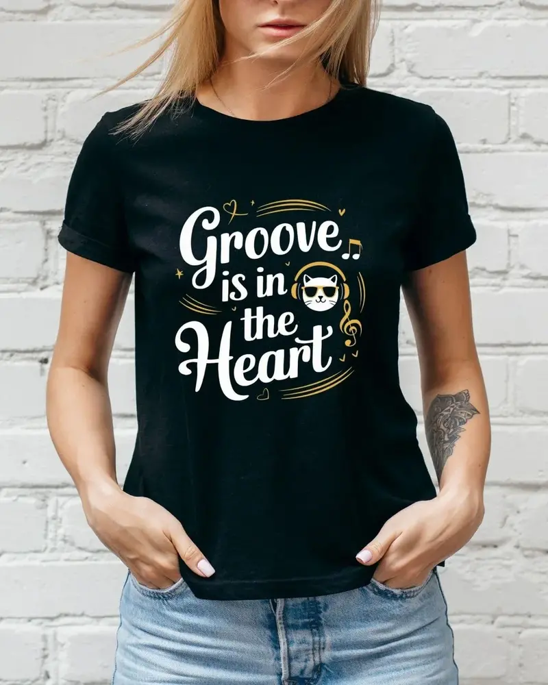 Groove In The Heart Cotton Tshirts 3