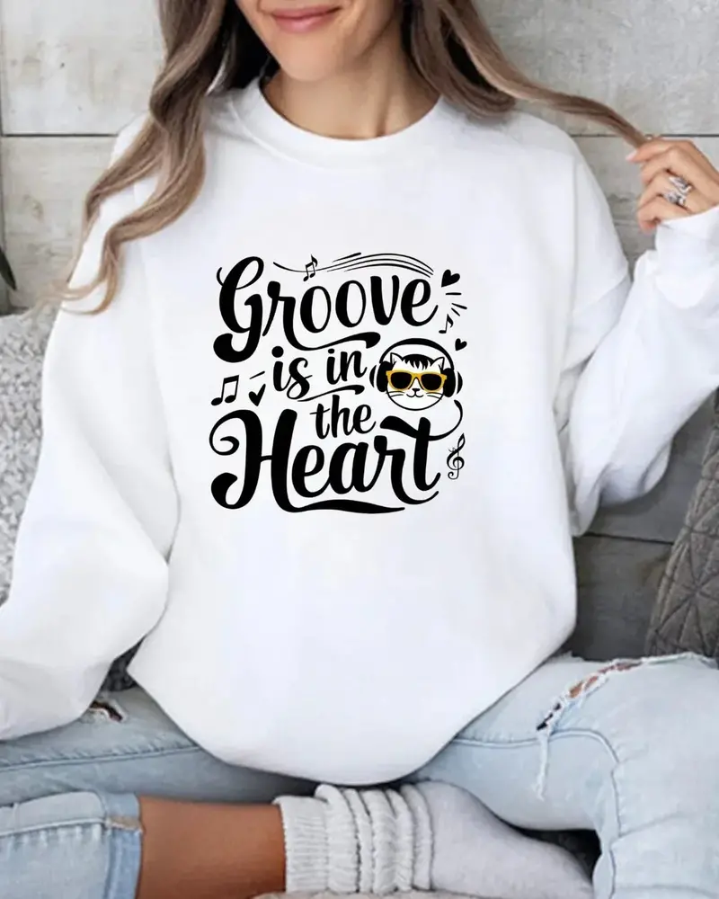 Groove In The Heart Ultra Cotton Crewneck Sweatshirt 1