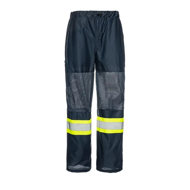 Ground Force Hi-Vis Men's Traffic Mesh Work Pants Tb01n - Navy 1