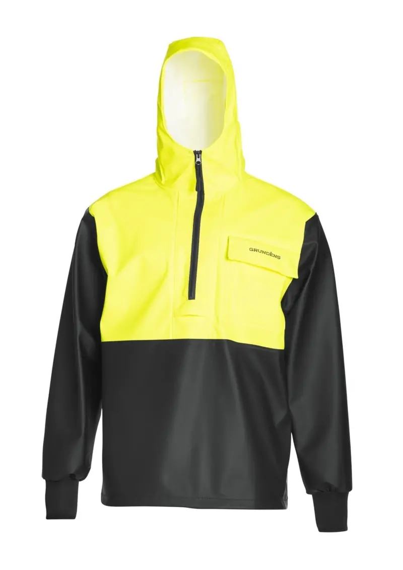 Grundéns Men's Neptune 103 Hi-Vis Waterproof Hooded Commercial Fishing Pullover Anorak 1