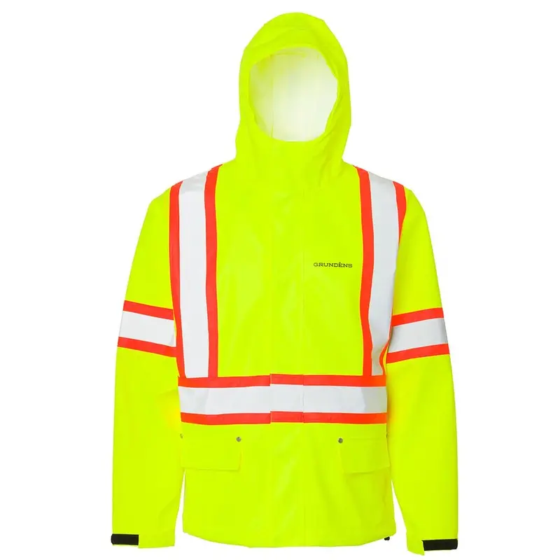 Grundéns Men's Neptune Csa Class 2 Hi-Vis Waterproof Hooded Commercial Fishing Jacket 1
