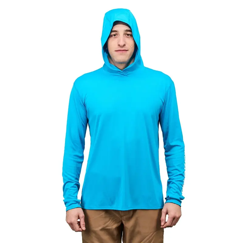 Grundéns Men's Tough Sun Hooded Long Sleeve T-Shirt 5