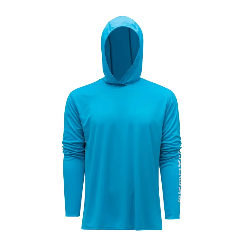 Grundéns Men's Tough Sun Hooded Long Sleeve T-Shirt 8