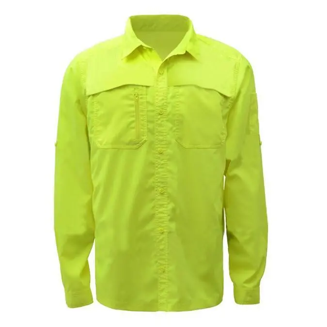 Gss Non-Ansi Lightweight Rip Stop Button Down Shirt With Spf 50 1