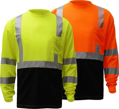 Gss Safety Class 3 Long Sleeve T-Shirt With Black Bottom 1