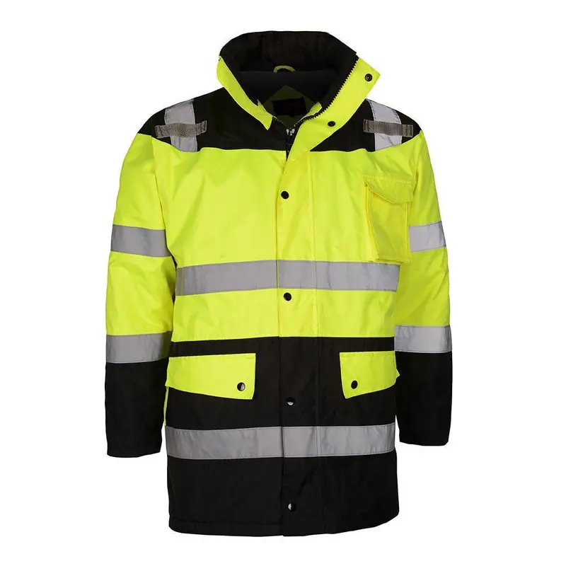 Gss Safety Class 3 Waterproof Fleece-Lined Parka Jacket 1