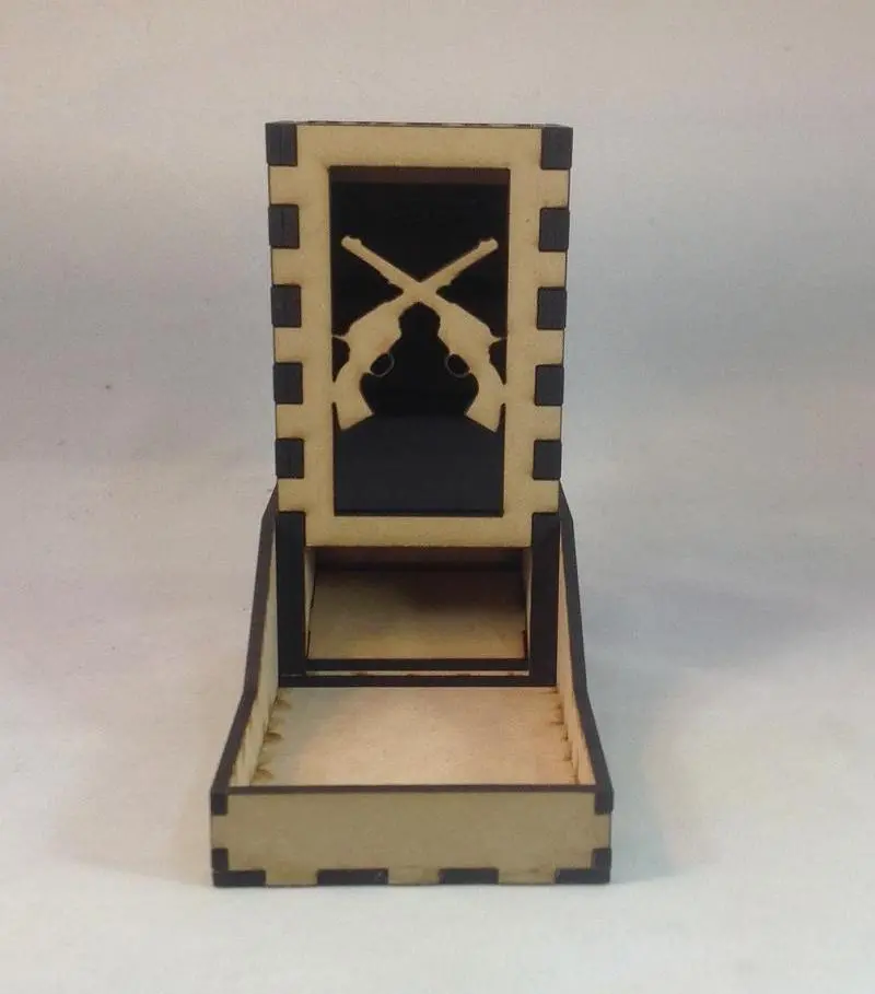Guns Western Theme Dice Tower V3 2