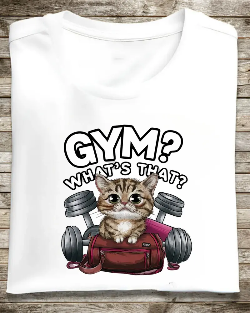 Gym What That Cotton Crew Neck Tshirt 1