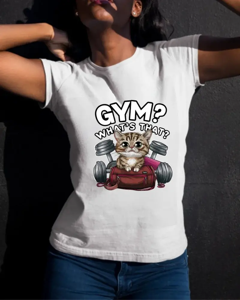 Gym What's That Cotton T-Shirt 3