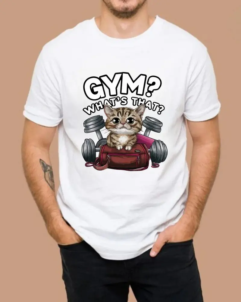Gym What's That Cotton T-Shirt 4