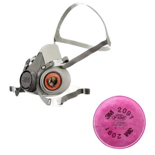 Half Facepiece Reusable Respirator With 2091 Filter 1