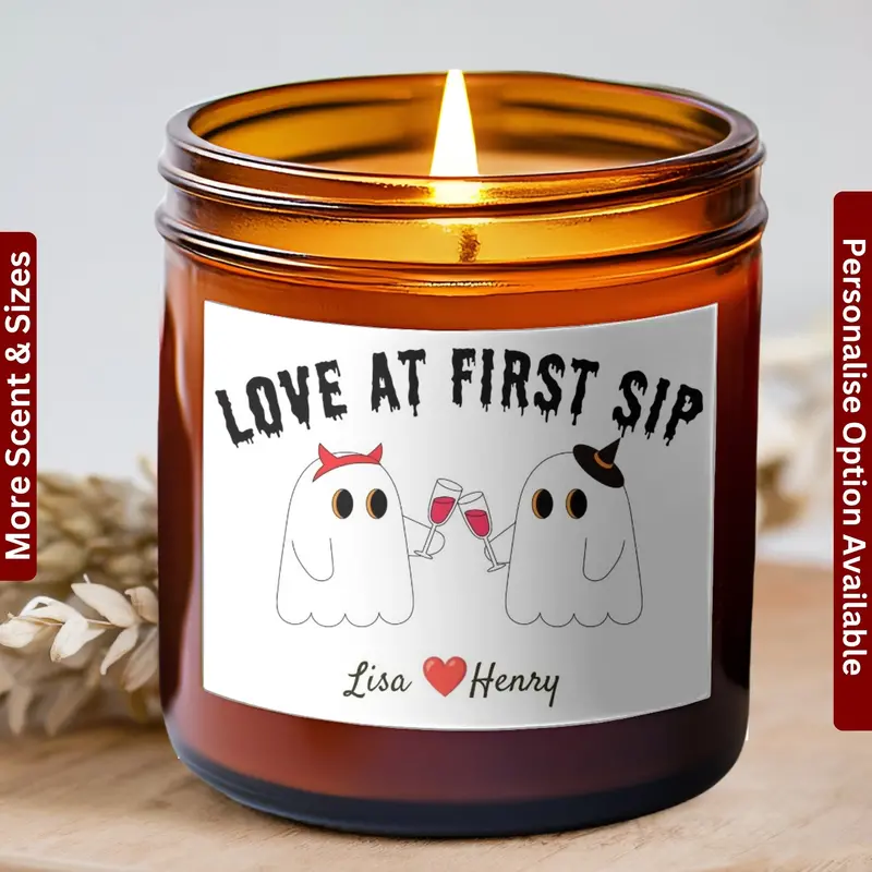 Halloween Candle, Forever My Boo Personalized Candle, Halloween Gift For Wife Husband Boyfriend Or Girlfriend, Custom Couple Gift 1