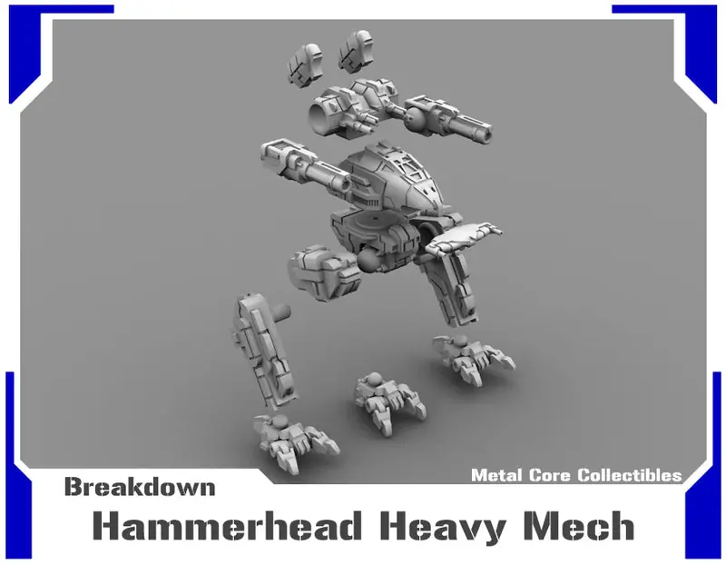 Hammerhead Heavy Mech- Flexible 2