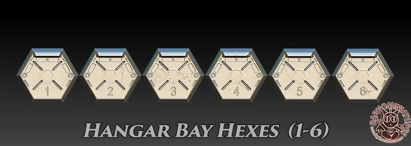 Hangar Bay Hex Bases (1-6) 1
