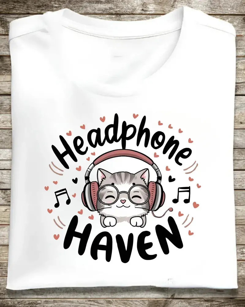Headphone Heaven Cotton T-Shirt 1