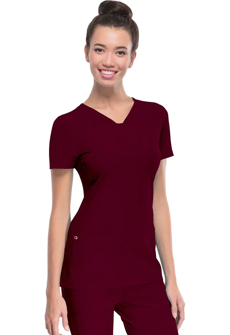 Heartsoul Women's Pitter-Pat V-Neck Solid Scrub Top 9