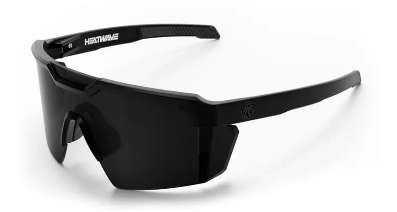 Heat Wave Future Tech Sunglasses: Black Frame/Black Lens Z87+ 1