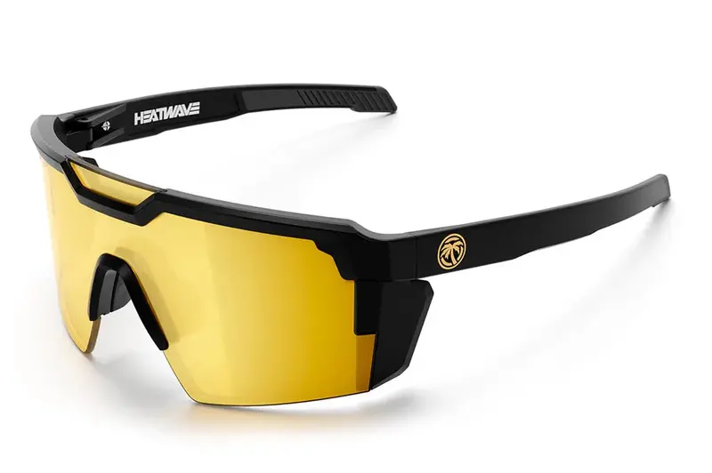 Heat Wave Future Tech Sunglasses: Gold Rush Lens/Black Frame Z87+ 1