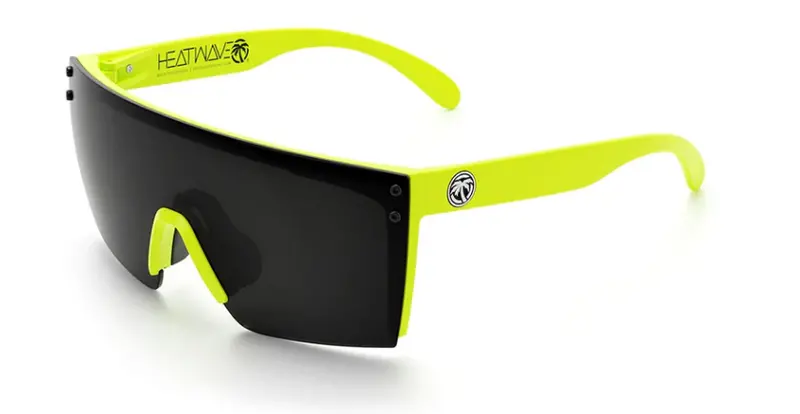 Heat Wave Lazer Face Sunglasses: Live Wire Frame/Black Lens Z87+ 1