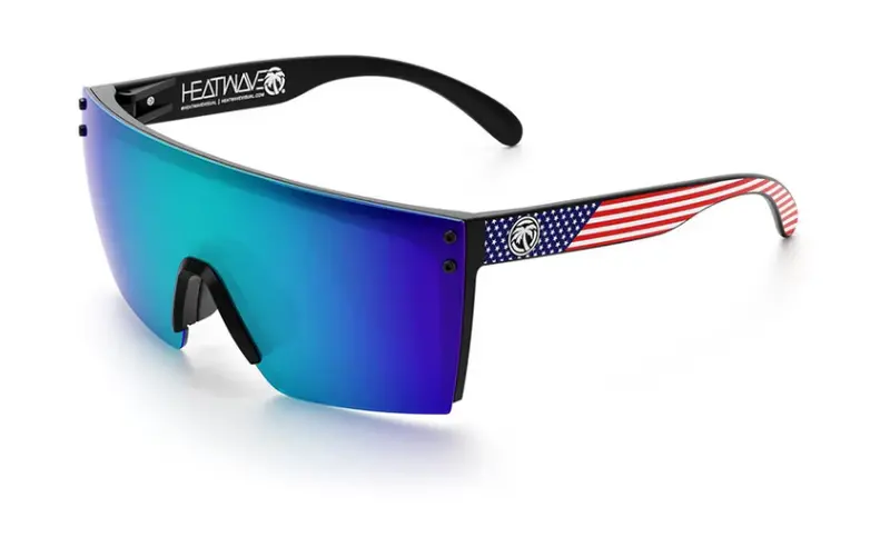 Heat Wave Lazer Face Sunglasses: Stars & Stripes Usa  Z87+ 1