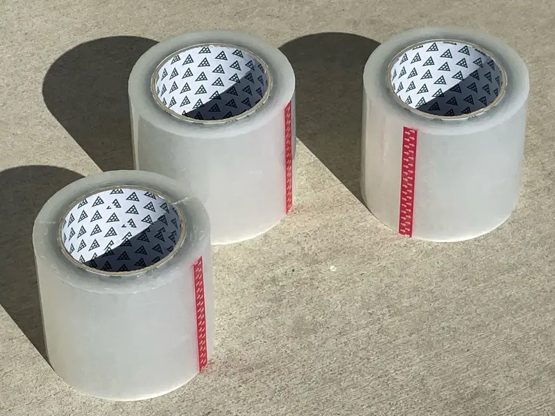 Heavy Duty 4" Wide Clear Packing Tape Rolls (110 Yards) - 2.6 Mil 10