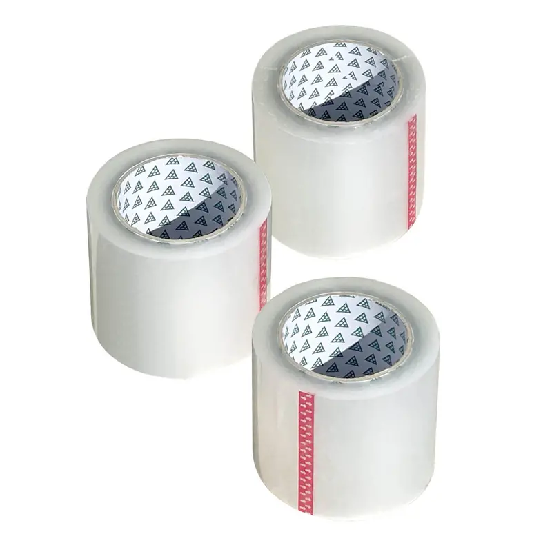 Heavy Duty 4" Wide Clear Packing Tape Rolls (110 Yards) - 2.6 Mil 9